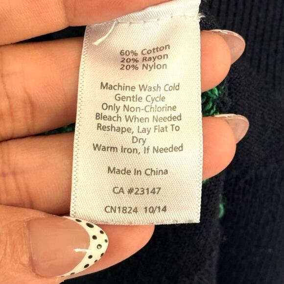 Talbots Down by The Sea Lobster Crab Nautical Crewneck Sweater Fall Winter Cozy - Picture 3 of 4